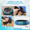 imageGoplus Inflatable Water Trampoline 10FT12FT15FT Recreational Water Bouncer wElectric Inflator Rope Ladder Mooring Ropes Anchor Adults Youth Bounce Swim Platform for Lakes Pools15FTBlueGreen