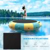 imageGoplus Inflatable Water Trampoline 10FT12FT15FT Recreational Water Bouncer wElectric Inflator Rope Ladder Mooring Ropes Anchor Adults Youth Bounce Swim Platform for Lakes Pools15FTYellowGreen