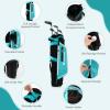 imageGoplus Junior Complete Golf Club Set for Kids Right Hand Golf Clubs with Stand Bag Rain Hood Golf Practice Set for Ages 578101113 Boys GirlsBlue  Ages 1113  6PCS