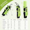 imageGoplus Junior Complete Golf Club Set for Kids Right Hand Golf Clubs with Stand Bag Rain Hood Golf Practice Set for Ages 578101113 Boys GirlsGreen  Ages 1113  6PCS