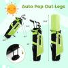 imageGoplus Junior Complete Golf Club Set for Kids Right Hand Golf Clubs with Stand Bag Rain Hood Golf Practice Set for Ages 578101113 Boys GirlsGreen  Ages 810  4PCS