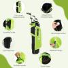 imageGoplus Junior Complete Golf Club Set for Kids Right Hand Golf Clubs with Stand Bag Rain Hood Golf Practice Set for Ages 578101113 Boys GirlsGreen  Ages 1113  6PCS