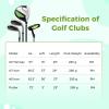 imageGoplus Junior Complete Golf Club Set for Kids Right Hand Golf Clubs with Stand Bag Rain Hood Golf Practice Set for Ages 578101113 Boys GirlsGreen  Ages 57  4PCS