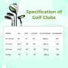 imageGoplus Junior Complete Golf Club Set for Kids Right Hand Golf Clubs with Stand Bag Rain Hood Golf Practice Set for Ages 578101113 Boys GirlsGreen  Ages 810  4PCS