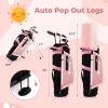 imageGoplus Junior Complete Golf Club Set for Kids Right Hand Golf Clubs with Stand Bag Rain Hood Golf Practice Set for Ages 578101113 Boys GirlsPink  Ages 57  4PCS