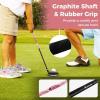 imageGoplus Junior Complete Golf Club Set for Kids Right Hand Golf Clubs with Stand Bag Rain Hood Golf Practice Set for Ages 578101113 Boys GirlsPink  Ages 57  4PCS