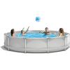 imageGoplus Above Ground Swimming Pool 12ft x 12ft x 30inch Outdoor Steel Frame Pool WPool Cover Reinforced Steel Frame Round Swimming Pool for Backyard Garden Patio Balcony BlueGray