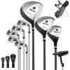 imageGoplus Complete Golf Club Set for Men 9 Pieces Golf Clubs with 1 Driver 3 Fairway 4 Hybrid 6 ampamp 7 ampamp 8 ampamp 9 ampamp P Irons Putter Head Covers Mens Right Handed9 PCS wStand Bag  Grey