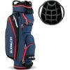 imageGoplus Golf Cart Bag with 14Way Dividers Lightweight Portable Golf Club Bag with 8 Zippered Pockets Including Cooler Bag Rain Hood Shoulder Strap Carry Handle Golf Bag for Men WomenNavyRed