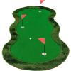 imageGoplus Golf Putting Green 10x33FT10x5FT Large Golf Practice Mat w3 Holes 3 Flags Training Aid Cups Realistic Feel Turf Professional Training Mat for Indoor Outdoor Home10FT x 5FT
