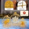 imageGoplus 3 PCS PreLit Lantern Balls HangingStanding Christmas Ornaments with 732 Bright LED Lights Zip Ties ampamp Ground Stakes Large Tree Globe Lights for Indoor ampamp Outdoor Holiday Party Decorations