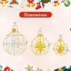 imageGoplus 3 PCS PreLit Lantern Balls HangingStanding Christmas Ornaments with 732 Bright LED Lights Zip Ties ampamp Ground Stakes Large Tree Globe Lights for Indoor ampamp Outdoor Holiday Party Decorations