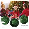 imageGoplus 6ft Prelit Upside Down Christmas Tree Artificial Black Halloween Tree w 270 Purple LED Lights ampamp Decorations Hinged Inverted Xmas Pine Tree for Holiday Carnival Party DecorationsGreen