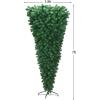 imageGoplus 6ft Prelit Upside Down Christmas Tree Artificial Black Halloween Tree w 270 Purple LED Lights ampamp Decorations Hinged Inverted Xmas Pine Tree for Holiday Carnival Party DecorationsGreen