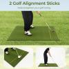 imageGoplus Golf Mat 5x3ft5x4ft Golf Hitting Mat 20252732mm Thick w2 Alignment Sticks ampamp 2 Golf Tees Portable Artificial Turf Grass Golf Training Mat Practice for Indoor Outdoor5 FT x 3 FT  20mm