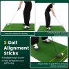 imageGoplus Golf Mat 5x3ft5x4ft Golf Hitting Mat 20252732mm Thick w2 Alignment Sticks ampamp 2 Golf Tees Portable Artificial Turf Grass Golf Training Mat Practice for Indoor Outdoor5 FT x 3 FT  27mm