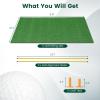imageGoplus Golf Mat 5x3ft5x4ft Golf Hitting Mat 20252732mm Thick w2 Alignment Sticks ampamp 2 Golf Tees Portable Artificial Turf Grass Golf Training Mat Practice for Indoor Outdoor5 FT x 3 FT  27mm