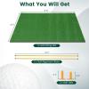 imageGoplus Golf Mat 5x3ft5x4ft Golf Hitting Mat 20252732mm Thick w2 Alignment Sticks ampamp 2 Golf Tees Portable Artificial Turf Grass Golf Training Mat Practice for Indoor Outdoor5 FT x 4 FT  32mm