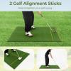 imageGoplus Golf Mat 5x3ft5x4ft Golf Hitting Mat 20252732mm Thick w2 Alignment Sticks ampamp 2 Golf Tees Portable Artificial Turf Grass Golf Training Mat Practice for Indoor Outdoor5 FT x 3 FT  25mm