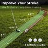 imageGoplus Golf Putting Mat 10FT Putting Green Practice Training Aid with 2 Holes3 Holes Auto Ball Return 3 Golf Balls Training Mini Games for Indoor Outdoor Home Office Golfers Men Women2 Holes