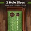 imageGoplus Golf Putting Mat 10FT Putting Green Practice Training Aid with 2 Holes3 Holes Auto Ball Return 3 Golf Balls Training Mini Games for Indoor Outdoor Home Office Golfers Men Women2 Holes