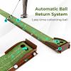 imageGoplus Golf Putting Mat 10FT Putting Green Practice Training Aid with 2 Holes3 Holes Auto Ball Return 3 Golf Balls Training Mini Games for Indoor Outdoor Home Office Golfers Men Women2 Holes