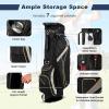 imageGoplus Golf Stand Bag Golf Club Bag 8 Way Top Dividers Cooler Bag 7 Zippered Pockets Adjustable Dual Strap Rain Hood 45LBS Lightweight Portable Golf Bag with Stand for Men Women