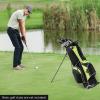 imageGoplus Golf Stand Bag Lightweight Golf Club Bag with 6 Way Top Dividers 8 Pockets Cooler Bag Rain Hood Dual Shoulder Strap Umbrella Holder Portable Golf Bag with Stand for Women MenGreen