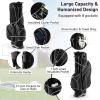 imageGoplus Golf Stand Bag Lightweight Golf Club Bag with 6 Way Top Dividers 8 Pockets Cooler Bag Rain Hood Dual Shoulder Strap Umbrella Holder Portable Golf Bag with Stand for Women MenBlack
