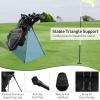 imageGoplus Golf Stand Bag Lightweight Golf Club Bag with 6 Way Top Dividers 8 Pockets Cooler Bag Rain Hood Dual Shoulder Strap Umbrella Holder Portable Golf Bag with Stand for Women MenBlack