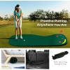 imageGoplus Putting Green  98 FT x 3 FT Golf Practice Mat with 3 Putting Cups ampamp Flag IndoorOutdoor Portable Training Mat