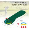 imageGoplus Putting Green  98 FT x 3 FT Golf Practice Mat with 3 Putting Cups ampamp Flag IndoorOutdoor Portable Training Mat