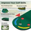 imageGoplus Putting Green  98 FT x 3 FT Golf Practice Mat with 3 Putting Cups ampamp Flag IndoorOutdoor Portable Training Mat