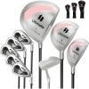 imageGoplus Complete Golf Club Set for Women 9 Pieces Golf Clubs with 1 Driver 3 Fairway 4 Hybrid 6 ampamp 7 ampamp 8 ampamp 9 ampamp P Irons Putter Head Covers Ladies Right Handed9 PCS  Pink