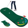 imageGoplus Putting Green  98 FT x 3 FT Golf Practice Mat with 3 Putting Cups ampamp Flag IndoorOutdoor Portable Training Mat