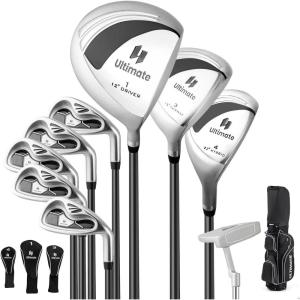 imageGoplus Complete Golf Club Set for Women 9 Pieces Golf Clubs with 1 Driver 3 Fairway 4 Hybrid 6 ampamp 7 ampamp 8 ampamp 9 ampamp P Irons Putter Head Covers Ladies Right Handed9 PCS wCart Bag  Black