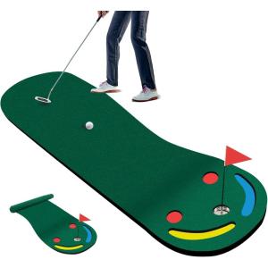 imageGoplus Putting Green  98 FT x 3 FT Golf Practice Mat with 3 Putting Cups ampamp Flag IndoorOutdoor Portable Training Mat