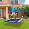 imageGoplus 36 Square Toddler Trampoline 330LBS Load Mini Kids Trampoline WFoam Covered Handle ampamp Safety Padded Cover Indoor Outdoor Fitness Rebounder with Quick Installation