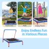 imageGoplus 36 Square Toddler Trampoline 330LBS Load Mini Kids Trampoline WFoam Covered Handle ampamp Safety Padded Cover Indoor Outdoor Fitness Rebounder with Quick Installation