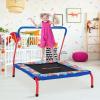 imageGoplus 36 Square Toddler Trampoline 330LBS Load Mini Kids Trampoline WFoam Covered Handle ampamp Safety Padded Cover Indoor Outdoor Fitness Rebounder with Quick Installation
