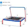 imageGoplus 36 Square Toddler Trampoline 330LBS Load Mini Kids Trampoline WFoam Covered Handle ampamp Safety Padded Cover Indoor Outdoor Fitness Rebounder with Quick Installation