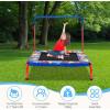 imageGoplus 36 Square Toddler Trampoline 330LBS Load Mini Kids Trampoline WFoam Covered Handle ampamp Safety Padded Cover Indoor Outdoor Fitness Rebounder with Quick Installation
