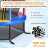 imageGoplus 55quot Trampoline for Kids 46 FT Mini Toddler With ASTM Certified Enclosure Net Safety Pad NoGap Design Indoor Outdoor Recreational for ChildrenColorful