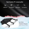 imageGoplus 55quot Trampoline for Kids 46 FT Mini Toddler With ASTM Certified Enclosure Net Safety Pad NoGap Design Indoor Outdoor Recreational for ChildrenNavyRed