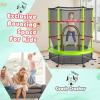 imageGoplus 55quot Trampoline for Kids 46 FT Mini Toddler With ASTM Certified Enclosure Net Safety Pad NoGap Design Indoor Outdoor Recreational for ChildrenGreen