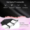 imageGoplus 55quot Trampoline for Kids 46 FT Mini Toddler With ASTM Certified Enclosure Net Safety Pad NoGap Design Indoor Outdoor Recreational for ChildrenRed