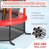 imageGoplus 55quot Trampoline for Kids 46 FT Mini Toddler With ASTM Certified Enclosure Net Safety Pad NoGap Design Indoor Outdoor Recreational for ChildrenRed
