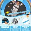 imageGoplus 60 Inch Kids Trampoline with Safety Enclosure Net 330 LBS 3in1 Mini Trampoline wSwinging Rings Adjustable Horizontal Bar 5 FT Indoor Outdoor Toddler Recreational TrampolineBlue