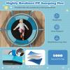 imageGoplus 60 Trampoline for Kids 3in1 Toddler Trampoline with Gymnastic Bar Swinging Rings Heightened Safety Enclosure Net 5 FT Indoor Outdoor Recreational Trampoline for Boys GirlsBlue