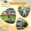imageGoplus 6FT Kids Rectangle Trampoline 75 ASTM Approved Recreational Trampolines with Swing Horizontal Bar Mini Toddler Trampoline wEnclosure Net Seamless Cover Outdoor IndoorBlueYellow